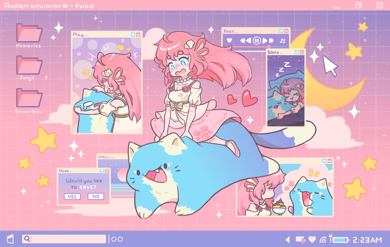 Axolotl &amp; Cat